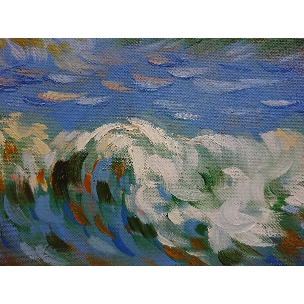 Tranh Sơn Dầu Vẽ Tay 30x40cm - Biển