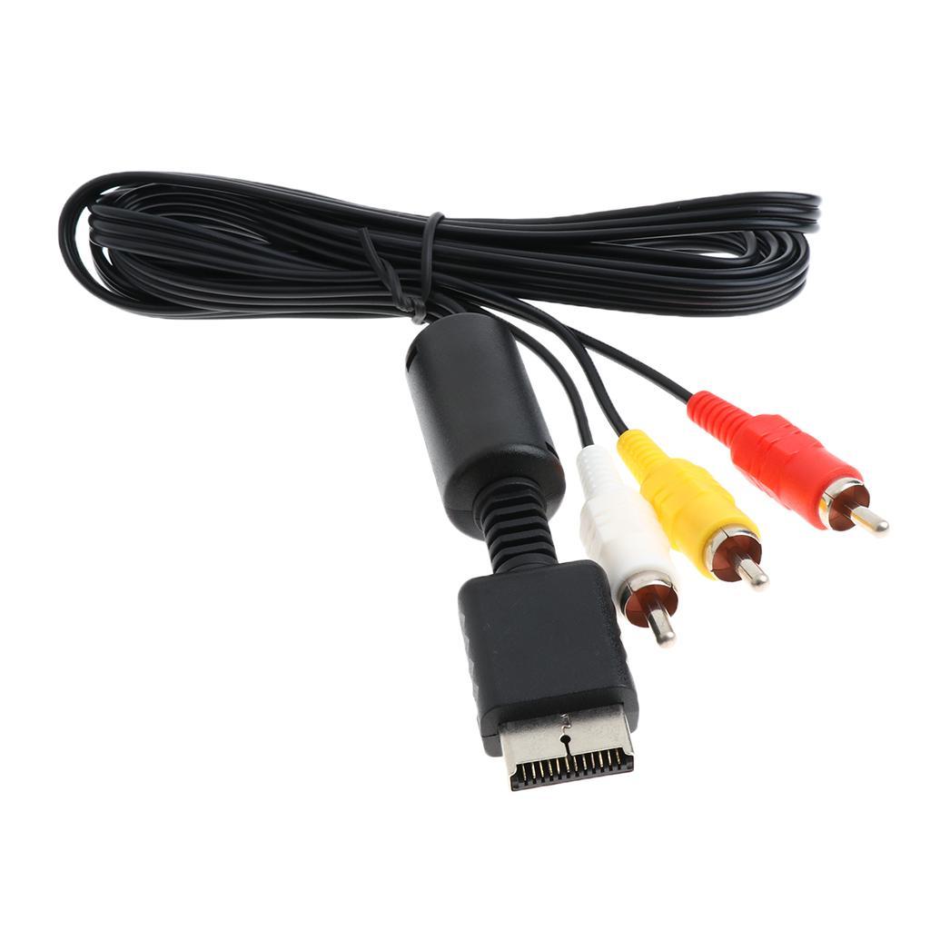 RCA RGB Cord HDTV Connection AV Cable for PS3//PS1 Audio Video Wire