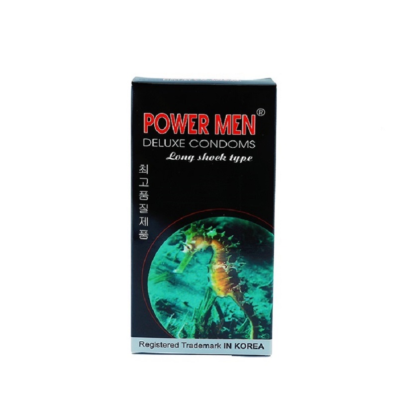 Bao Cao Su Powermen Cá Ngựa (Hộp 12 Cái)