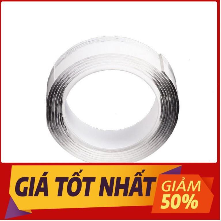 Băng keo 2 mặt đa năng siêu dính chắc bản 3m silicon trong suốt dán hai tường
