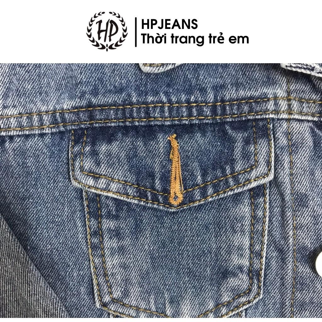 Áo Khoác Jean Cho Bé HPJEANSAB24 HẬU BÙI Áo khoác Bò HPJeans Cho Bé Trai Bé Gái Chất Liệu 100% Cotton Cho Các Bé