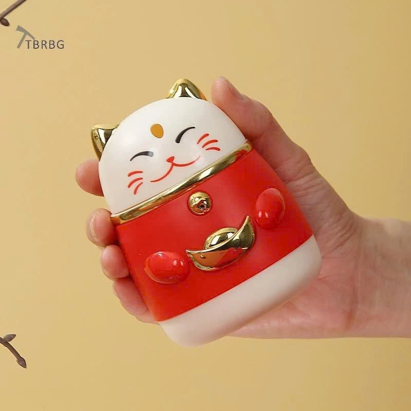 Hộp Đựng Tăm Tự Động Mèo Thần Tài May Mắn Cả Năm | Hộp Tăm Thông Minh, Dễ Thương, Tiện Dụng - HÀNG CHÍNH HÃNG MINIIN