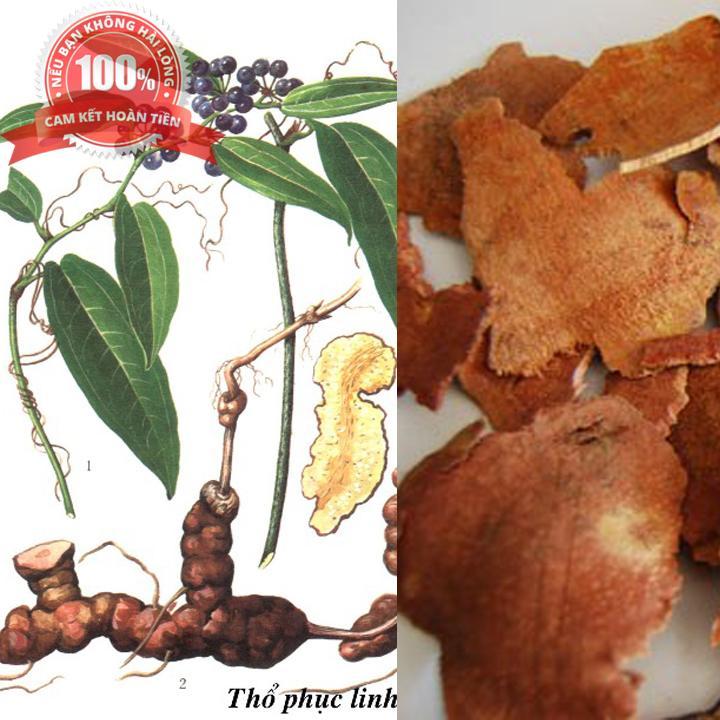 Cây Thổ phục linh - Củ khúc khắc - Sản phẩm tự niên khô 500gr