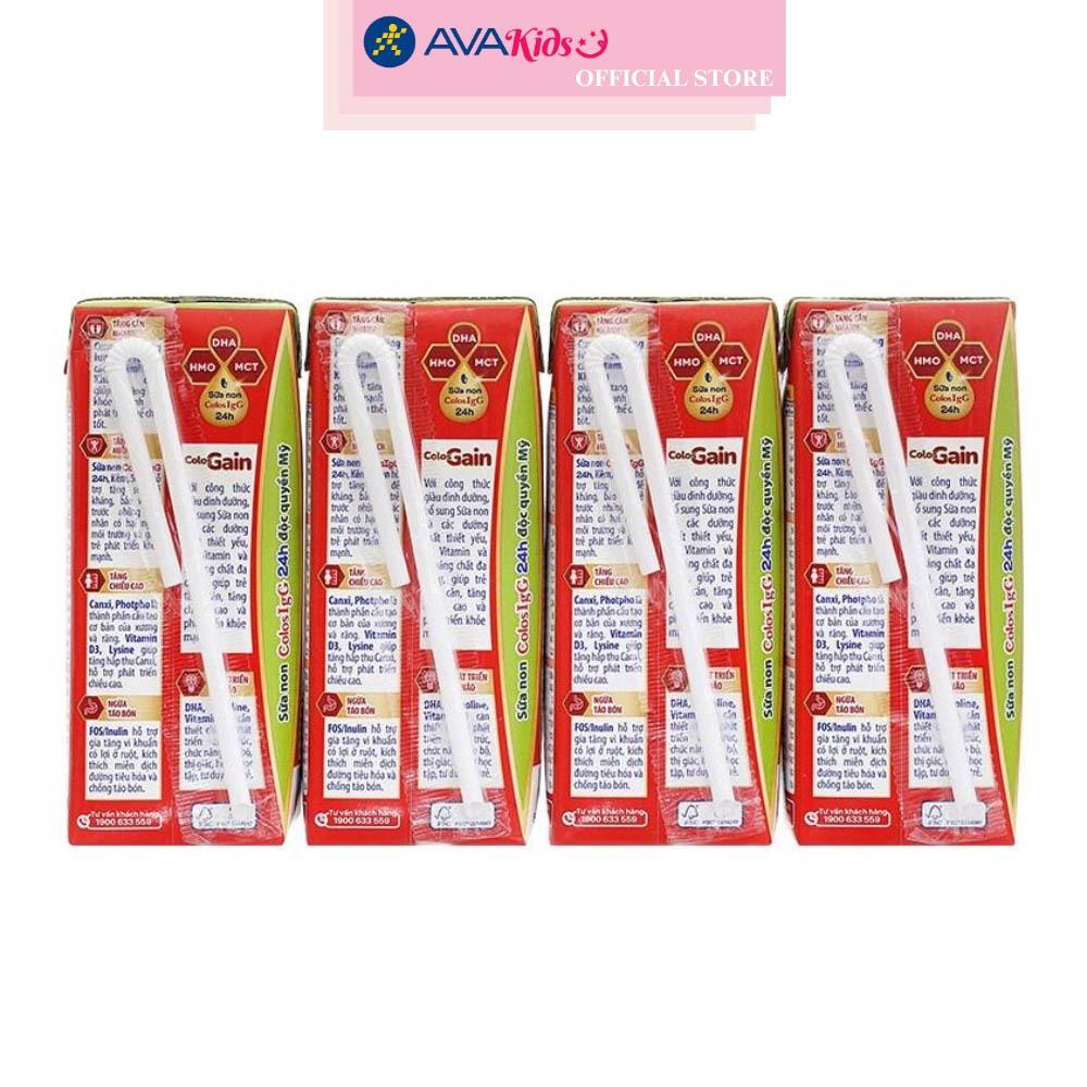 Thùng 48 hộp sữa pha sẵn Colos Gain hương vani 180 ml (từ 1 tuổi)