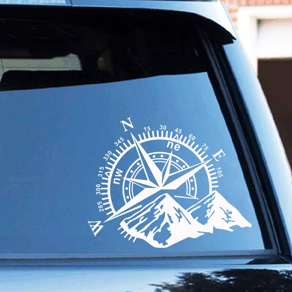 Sticker Dán Trang Trí Xe Hơi Hình La Bàn Độc Đáo