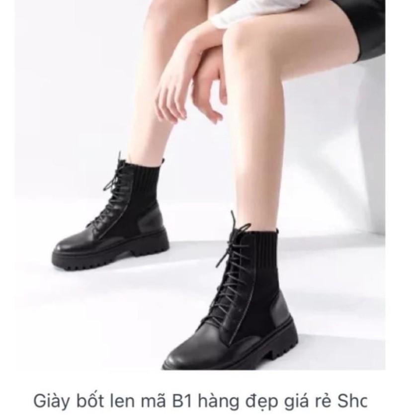 Boots Nữ, Giày Bốt Nữ Dr.Martens Boots Thu Đông Hottrend Phong Cách Màu Đen AMZO Giày Dép Nữ Thời Trang Cao Cấp