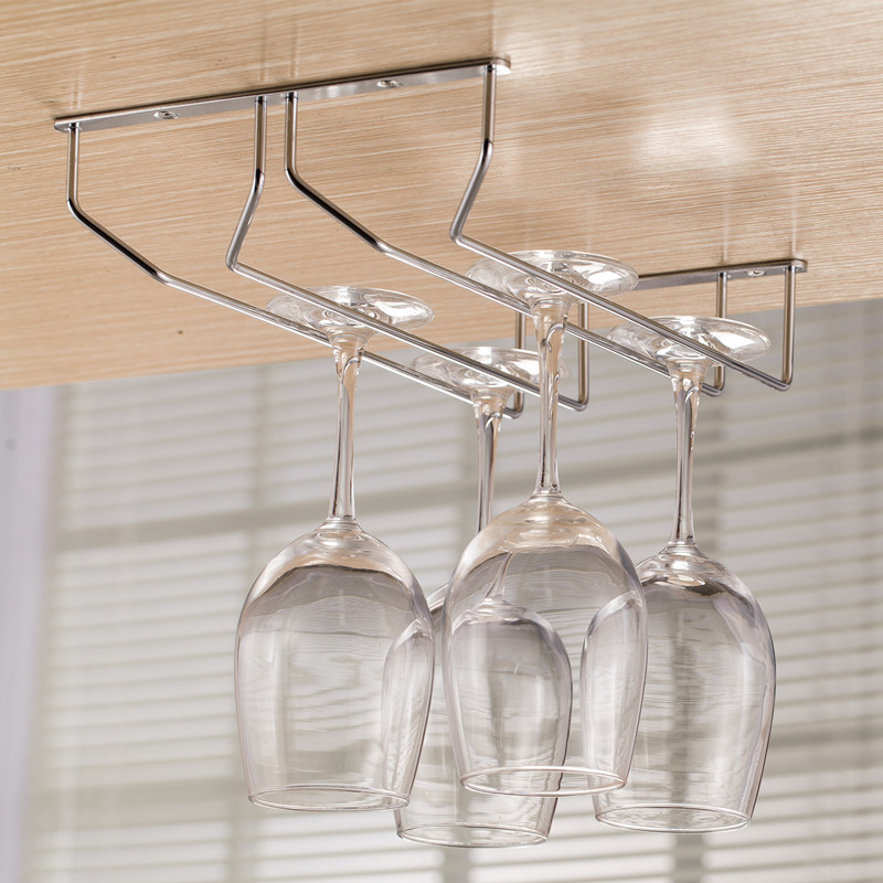 Giá Treo Ly Rượu Quầy Bar 9-12 Ly Inox Cao Cấp - Hàng Nhập Khẩu