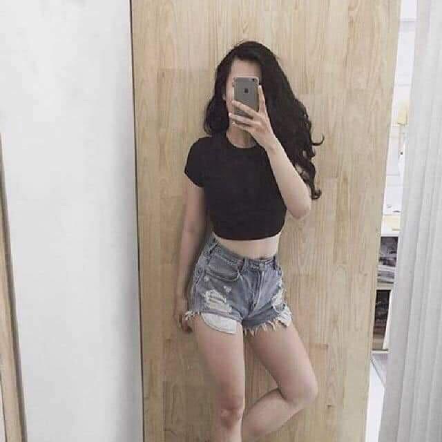 Áo trơn nữ croptop GTQ666