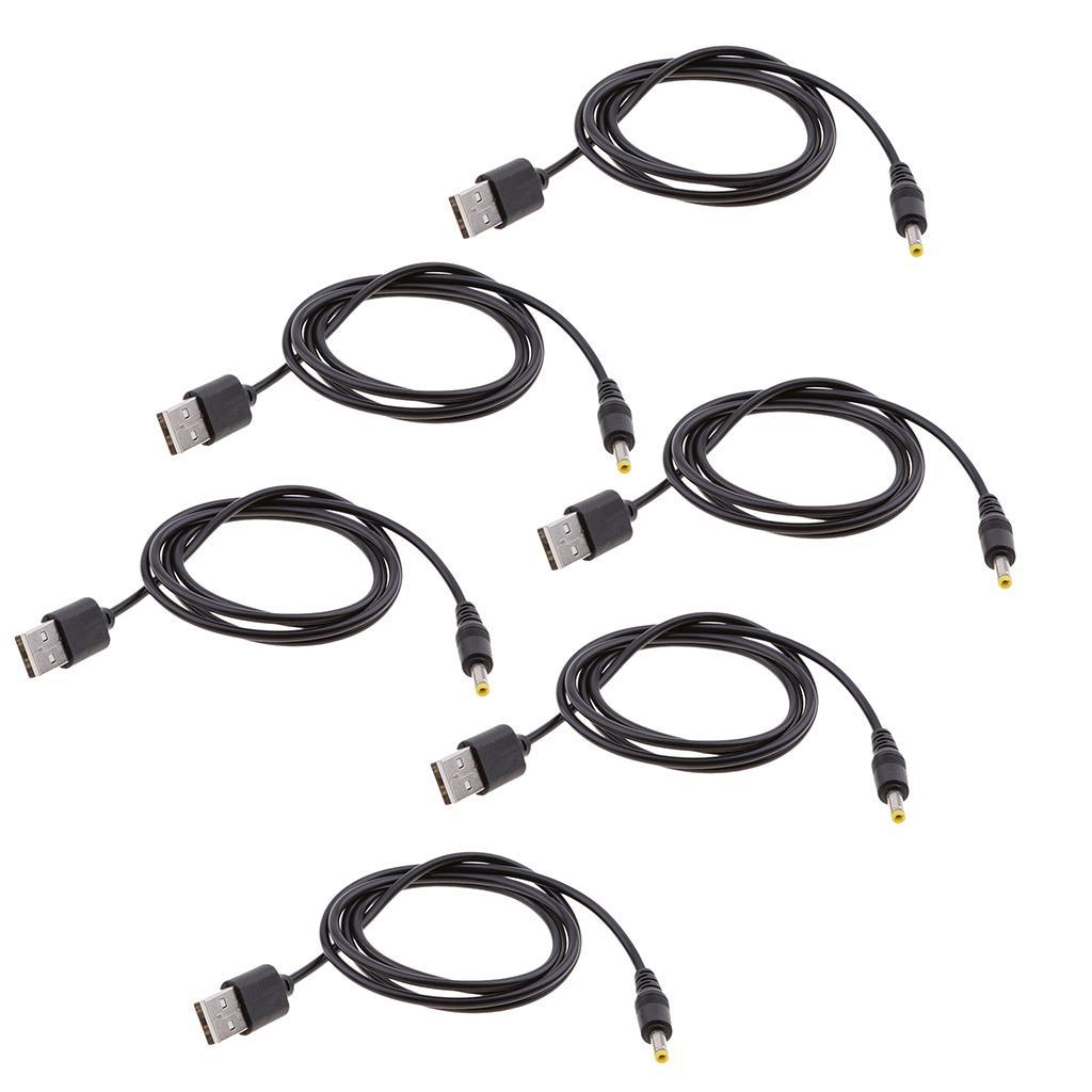 6x USB To DC Power Cable To Male DC 1.7mmx4.0mm Power Charging Cable