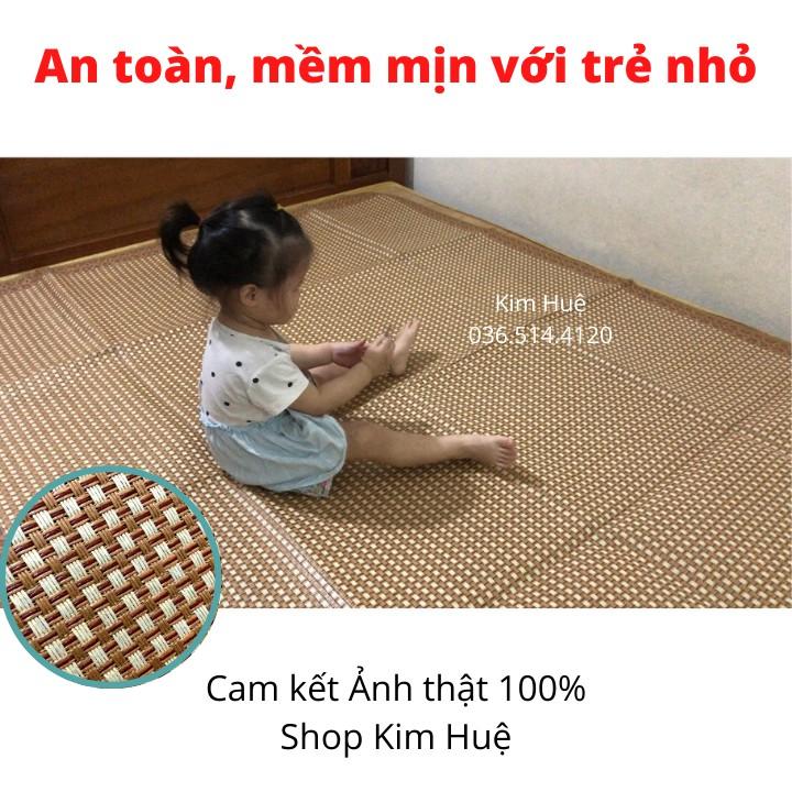 Chiếu điều hòa sợi mây tổng hợp lót lụa cao cấp hàng việt nam xuất khẩu 2 mặt giá rẻ 1m2 1m6 1m8 thoáng mát ngày hè