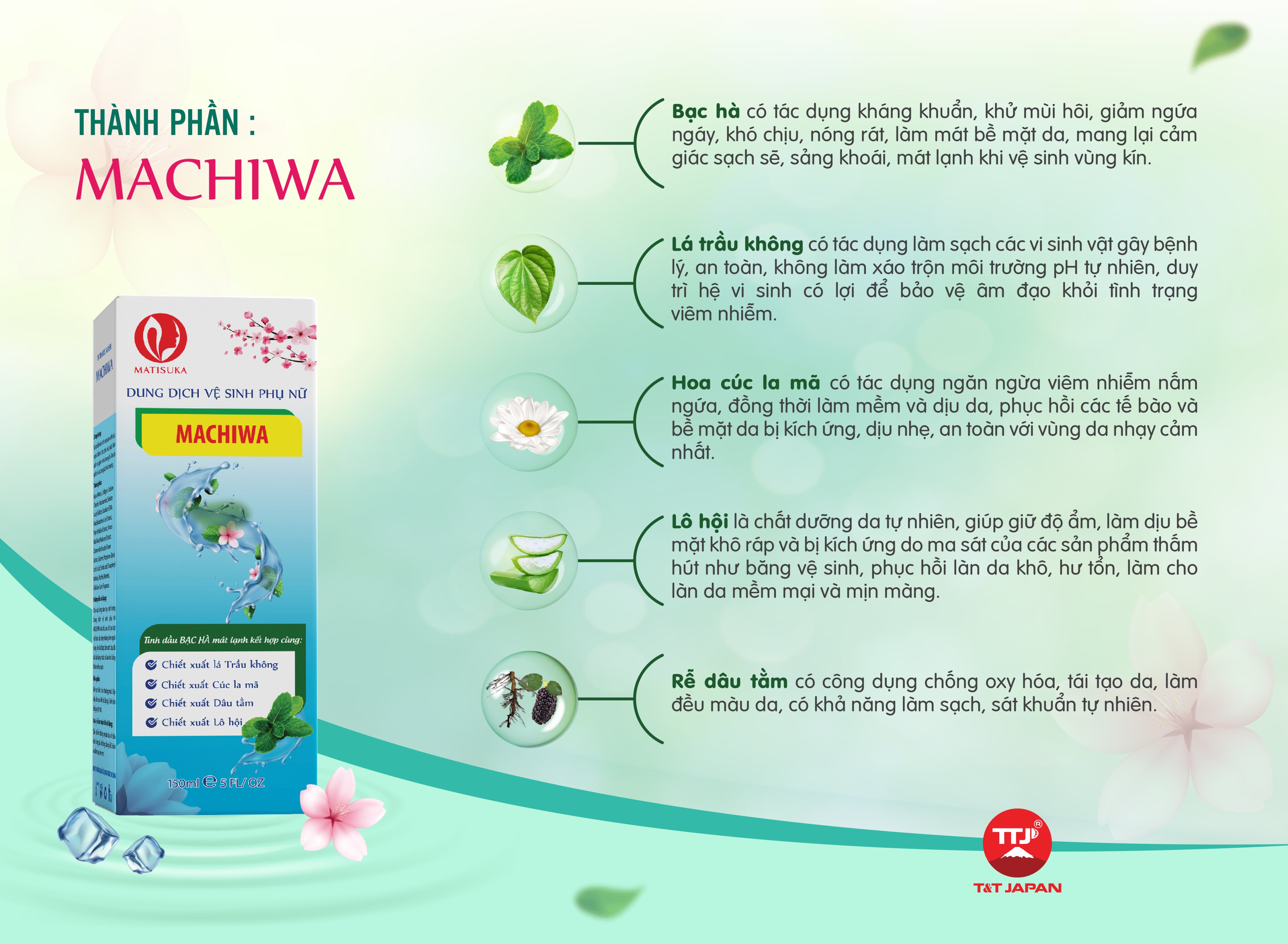 DUNG DỊCH VỆ SINH PHỤ NỮ MACHIWA