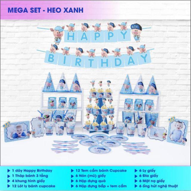 SET MEGA TRANG TRÍ SINH NHẬT HEO