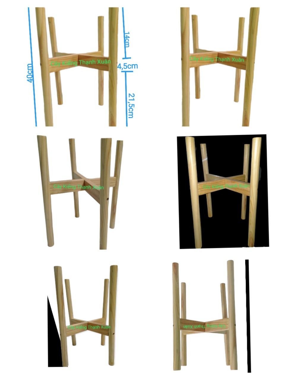 Kệ Đôn Gỗ Để Chậu Cây-Giá Đỡ Chậu Hoa Kích Thước Lọt Lòng 26cm