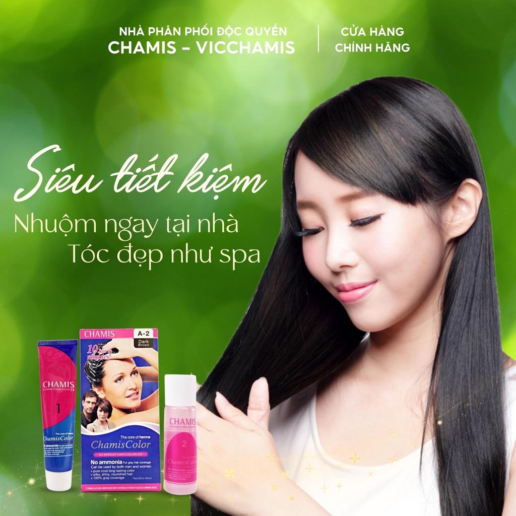 Kem nhuộm phủ tóc bạc dạng dầu gội CHAMIS