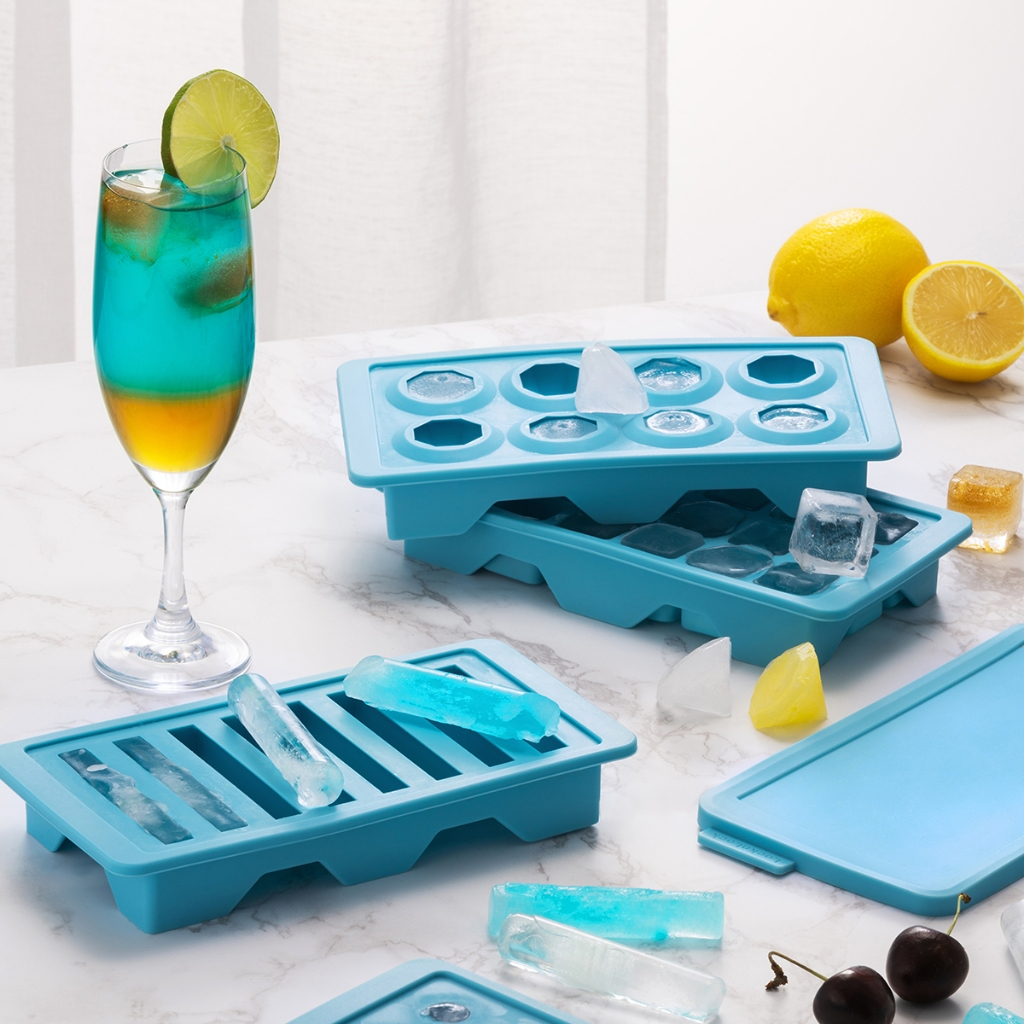 Khay Làm Đá LocknLock SLX16 Silicone Ice Tray, Hàng Chính Hãng, Làm Thạch Rau Câu Và Kem - JoyMall