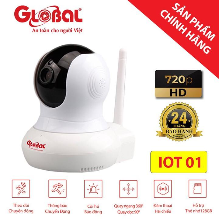 Camera IP WiFi quay quét 360 HD 720P Global IOT01 hàng chính hãng