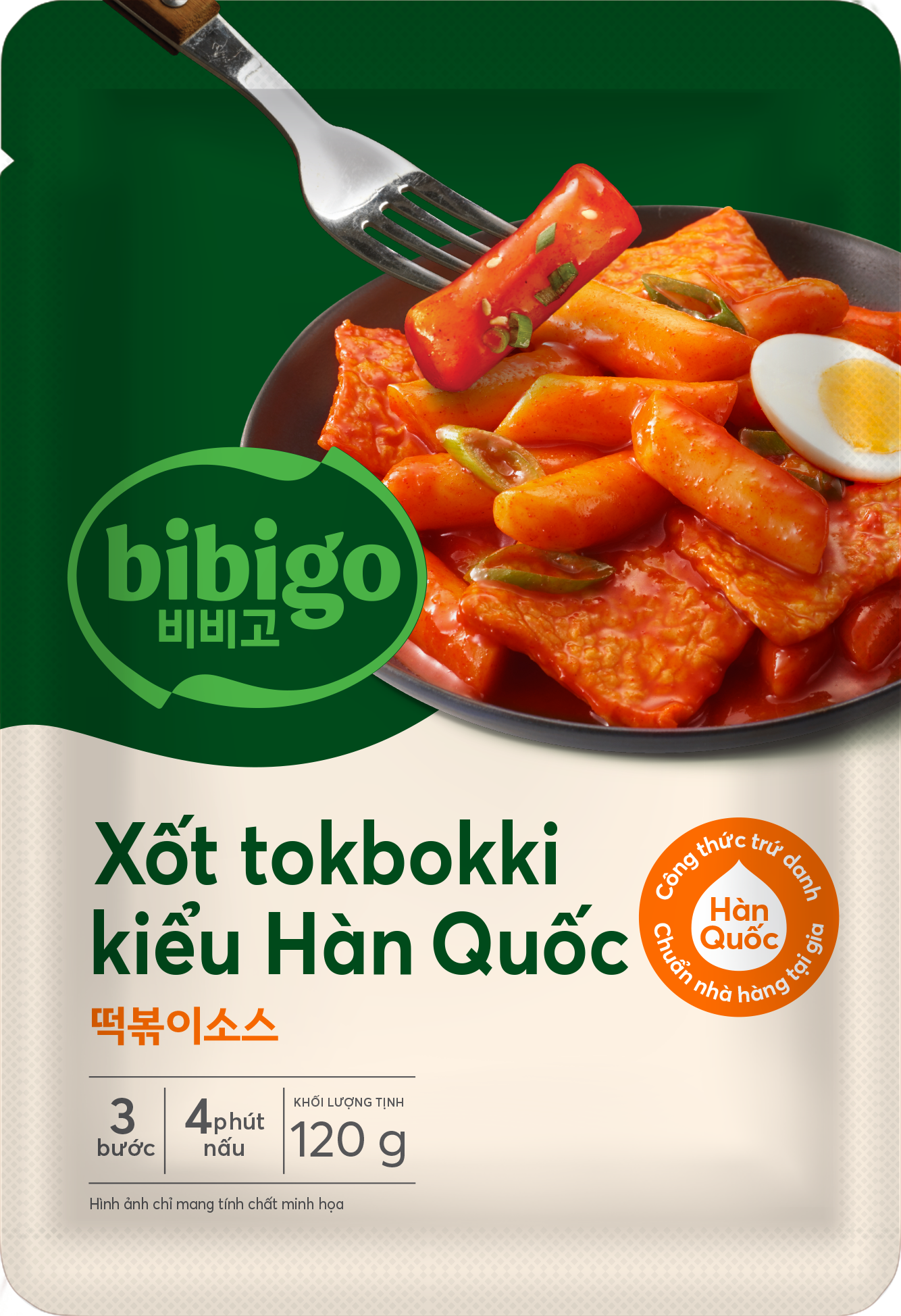 Xốt Tokbokki kiểu Hàn Quốc Bibigo 120g