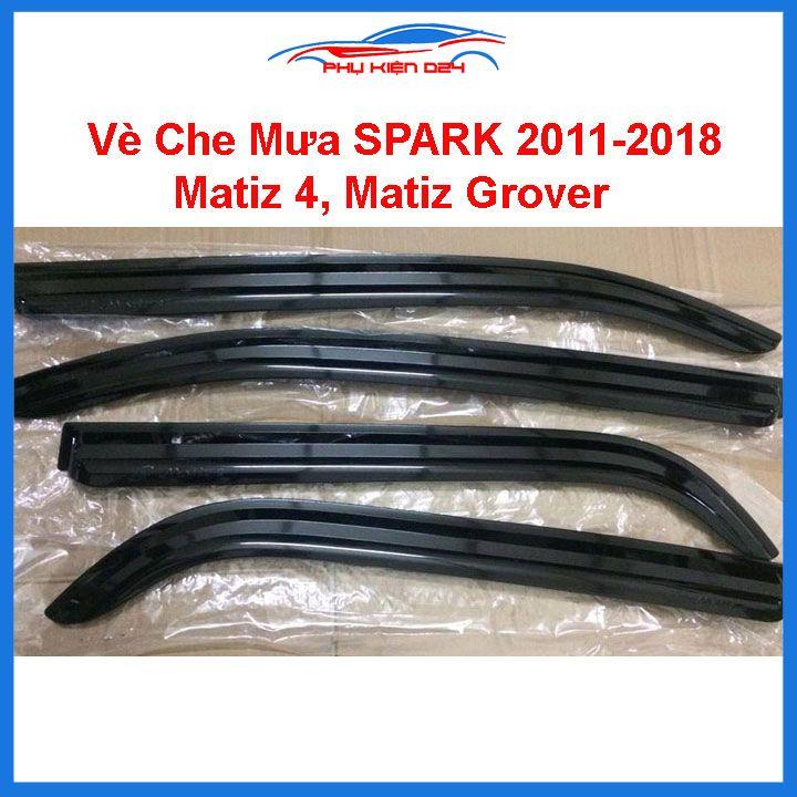 Vè mưa Spark 2011-2018, Matiz 4, Matiz Grover vè đen che mưa bảo vệ trang trí xe