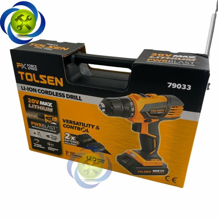 Máy khoan pin 20V Tolsen 79033