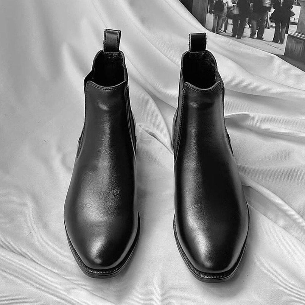 Giày Chelsea Boots nam da cao cấp không nhăn, đã khâu đế GN1071 Manddfashion