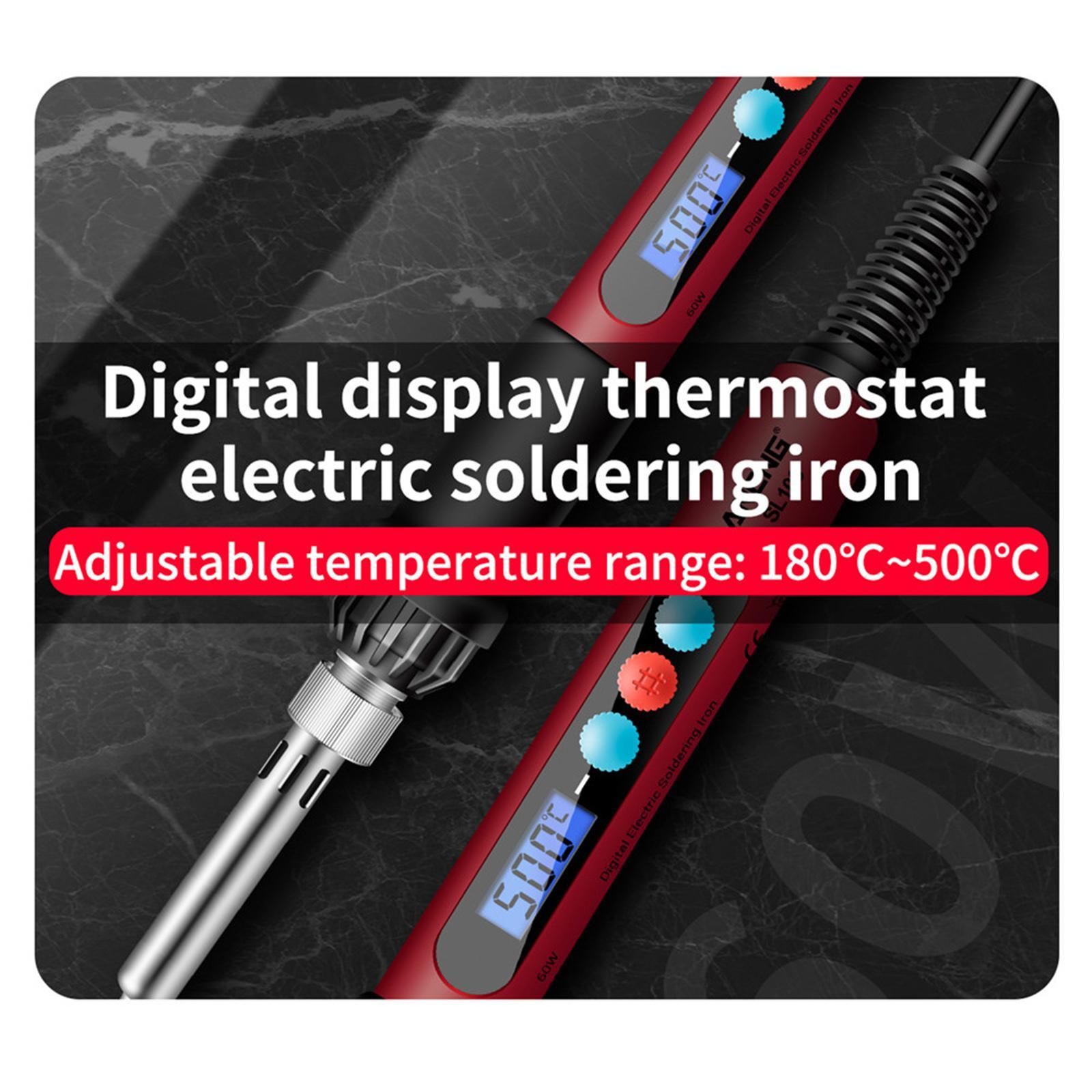 60W Temperature Adjustable Electric Soldering Iron Weld Tin Welding Pen