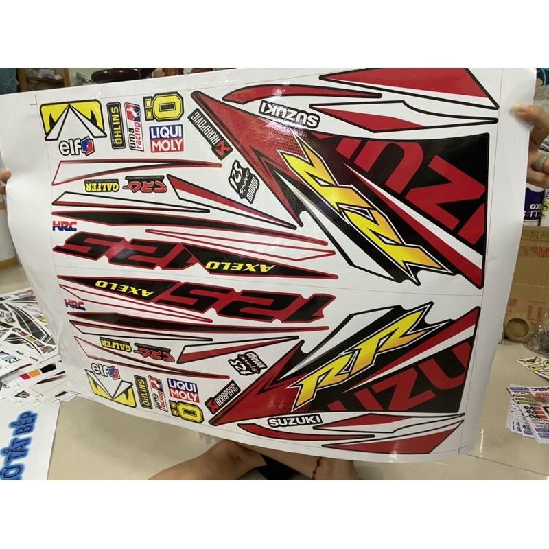 Tem rời dành cho xe axelo đỏ đen