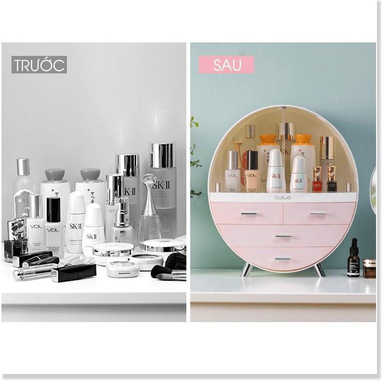 Tủ Trang Điểm Dạng Tròn 4 Ngăn