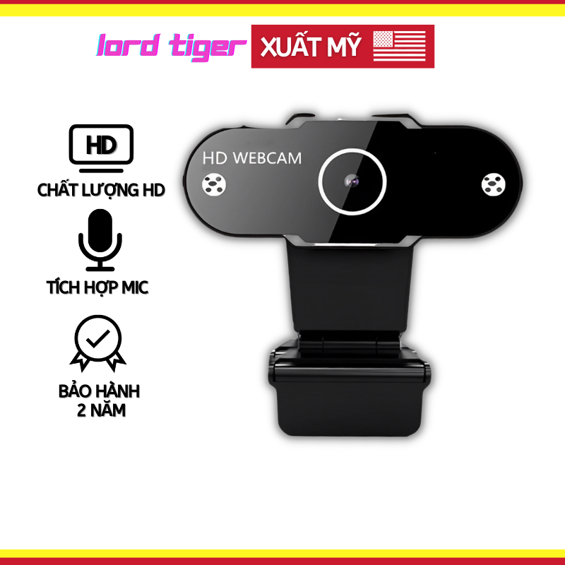 Webcam Full HD 720P 1K2 2K Camera Máy Tính Tự Động Lấy Nét The Deosd WC2 - Hàng Chính Hãng