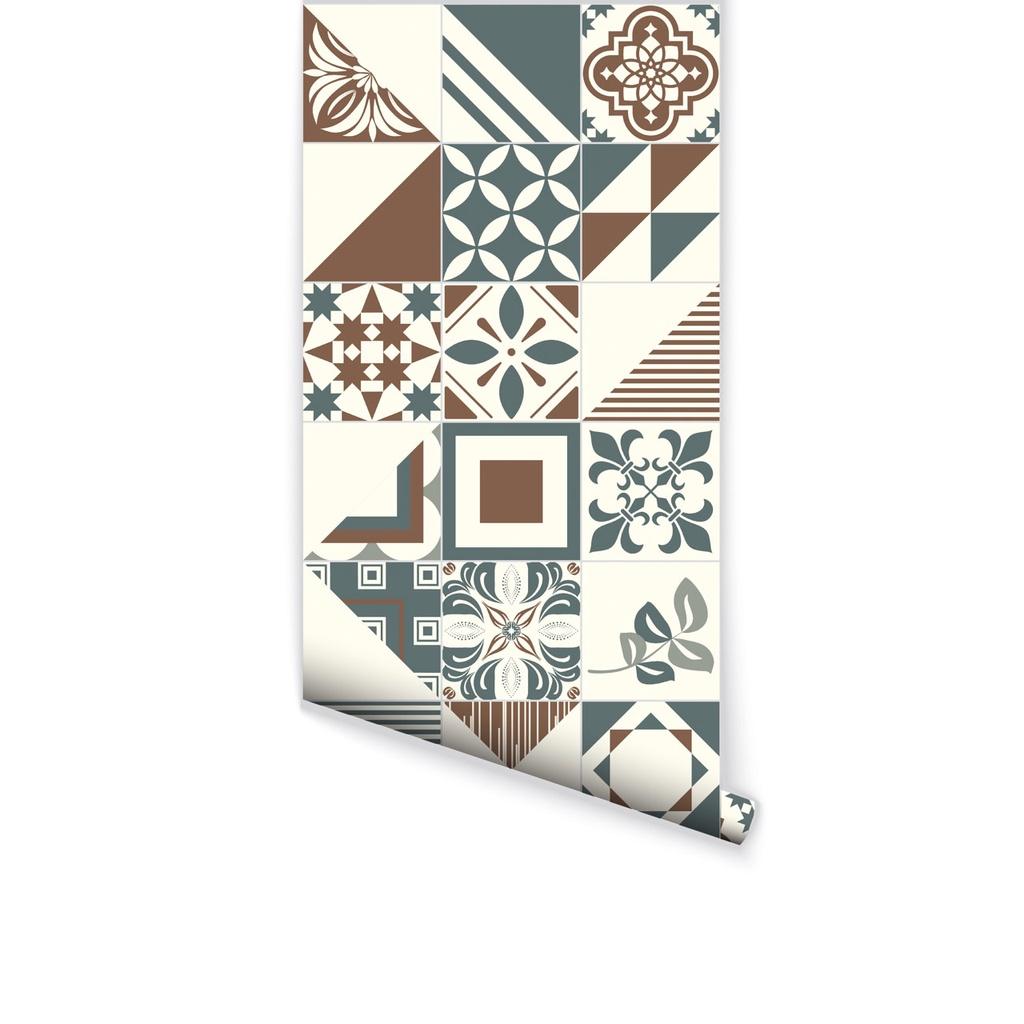 Decal Gạch Bông Siêu Đẹp Decal24h, Sắc Màu Hoa Văn Cổ Điển, Chất liệu Đài Loan, Đa Dạng về Mẫu Mã Hàng Cao Cấp