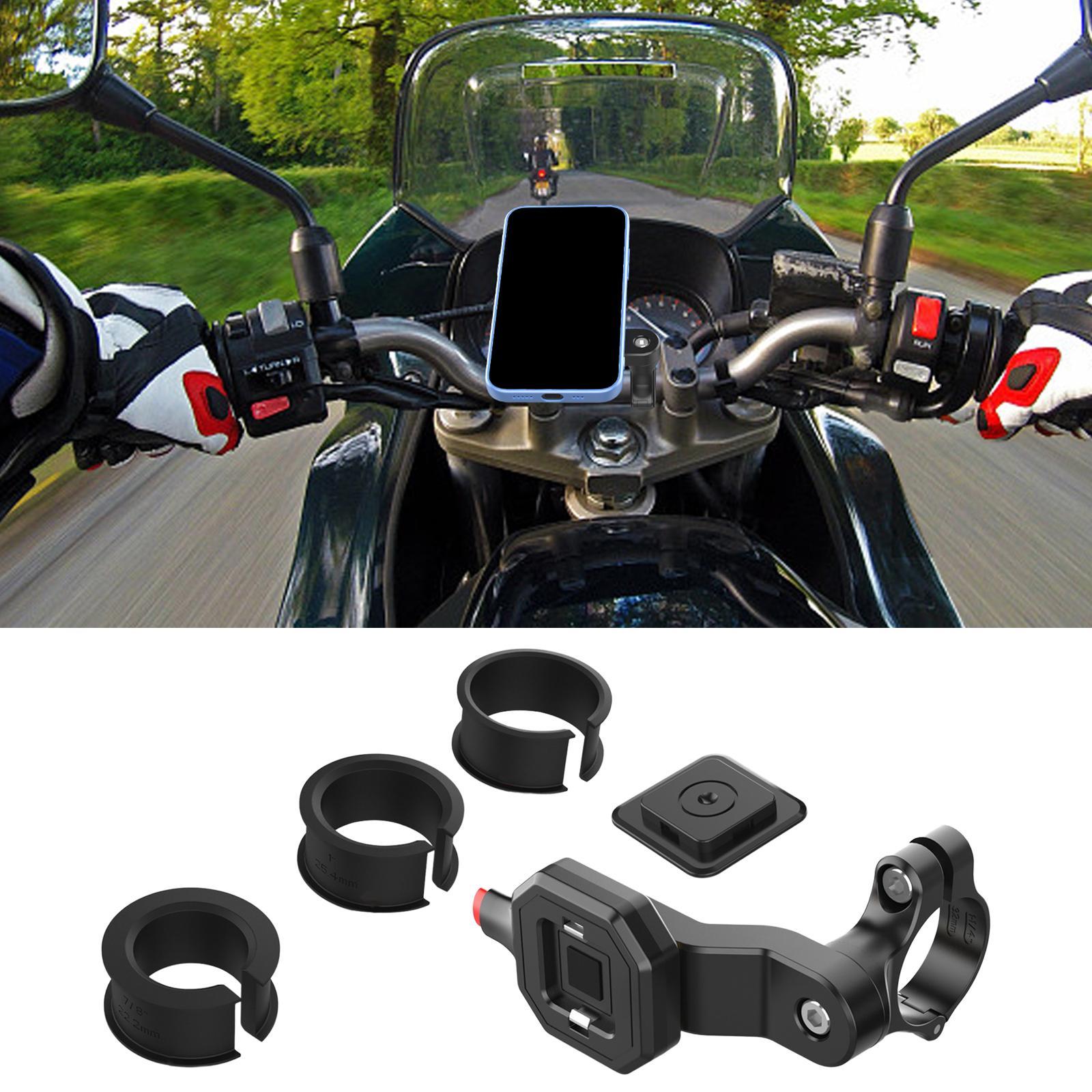 Bike Phone Mount, Motorcycle Phone Mount 360° Rotation Quick Mount Motorcycle Handlebar Phone Holder Mount for Bike Motorcycle