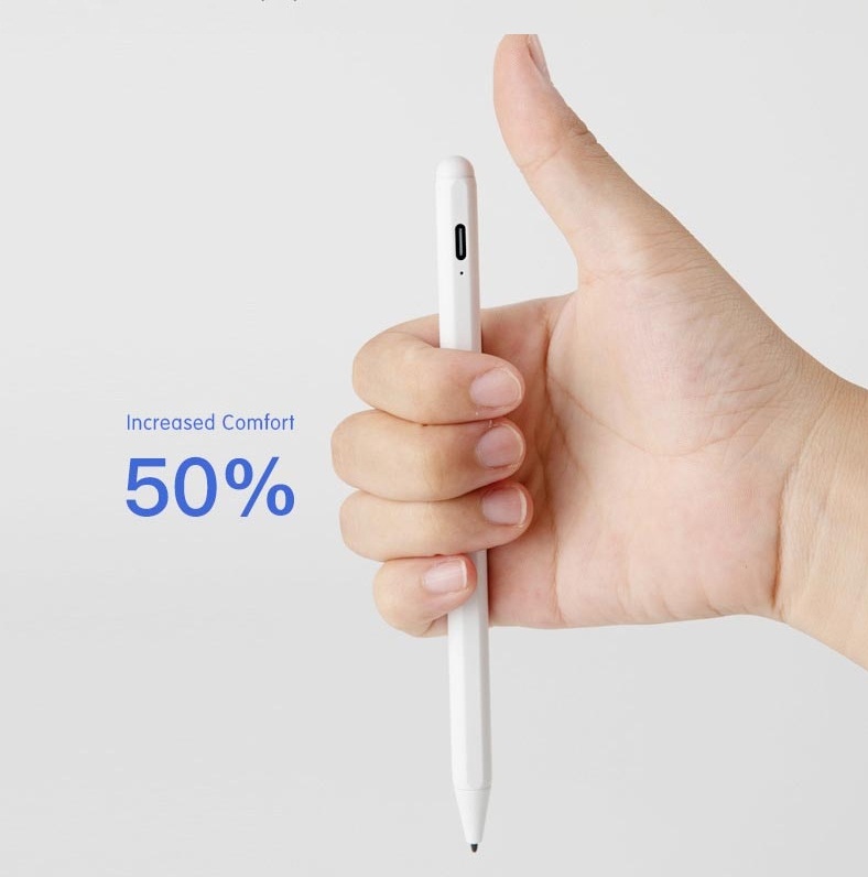 Bút cảm ứng stylus thông minh đầu bút 1.4mm siêu mịn mượt hiệu WIWU Pencil X cảm ứng điện dung cho iPad trang bị thời lượng pin cao - Hàng nhập khẩu