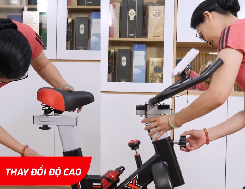 Xe đạp tập thể dục thể thao tại nhà đa năng thế hệ 4.0, khung thép chịu lực 250 kg sơn tĩnh điện 7 lớp, giảm mỡ tăng cơ tăng cường thể lực - tặng kèm máy mát xa 7 cấp độ + đồng hồ đo chỉ số + bình nước thể thao