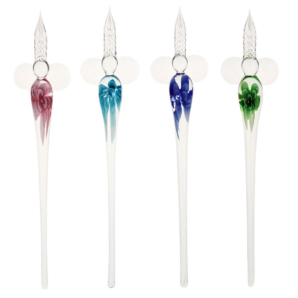Handmade High Borosilicate Glass Glass Dip Pen Glass Signature Fountain Pen
