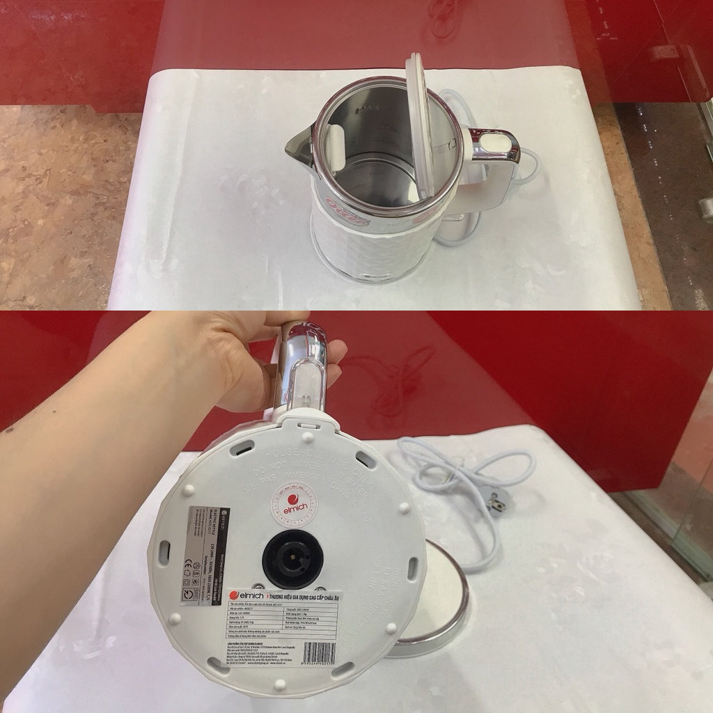 Ấm đun nước siêu tốc Elmich 1.7L KEE-0217 công suất 1850W, bảo hành 2 năm - Hàng chính hãng