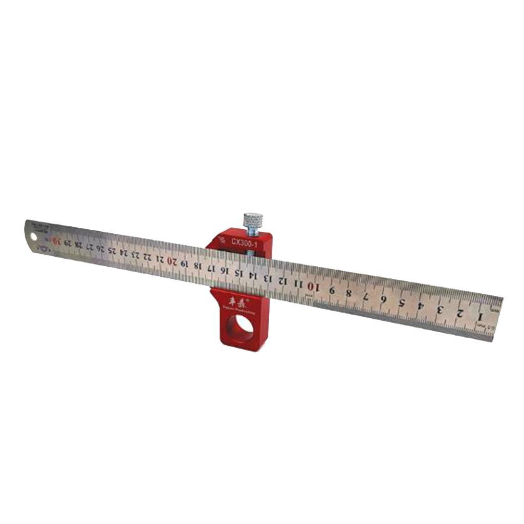 Woodworking Scriber Ruler Line Gauge Ruler 90° 45° Angle Square Ruler Tools