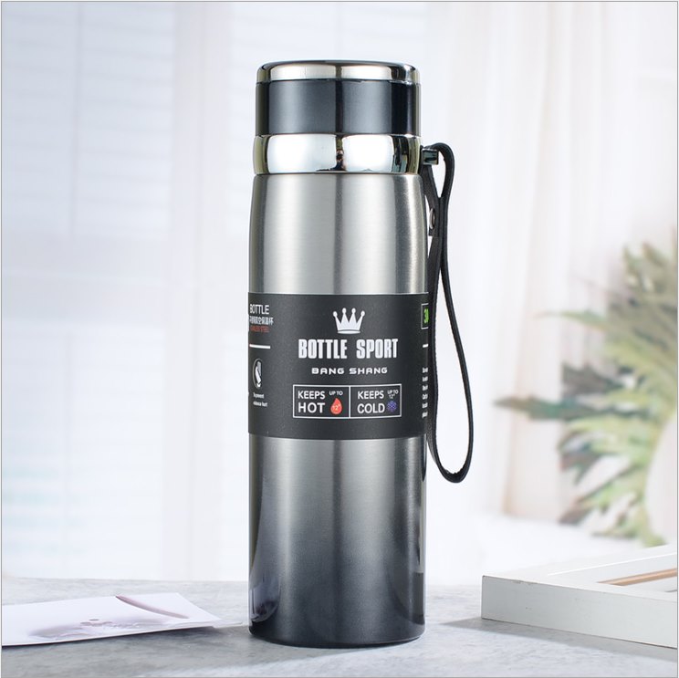 Bình Giữ Nhiệt Inox 304 Cao Cấp - YOGA QG, Bottle Sport, Thiết Kế Sang Trọng, Hiện Đại, Tiện Dụng, Có Lớp Tráng Bạc Giúp Tăng Hiệu Quả Giữ Nhiệt