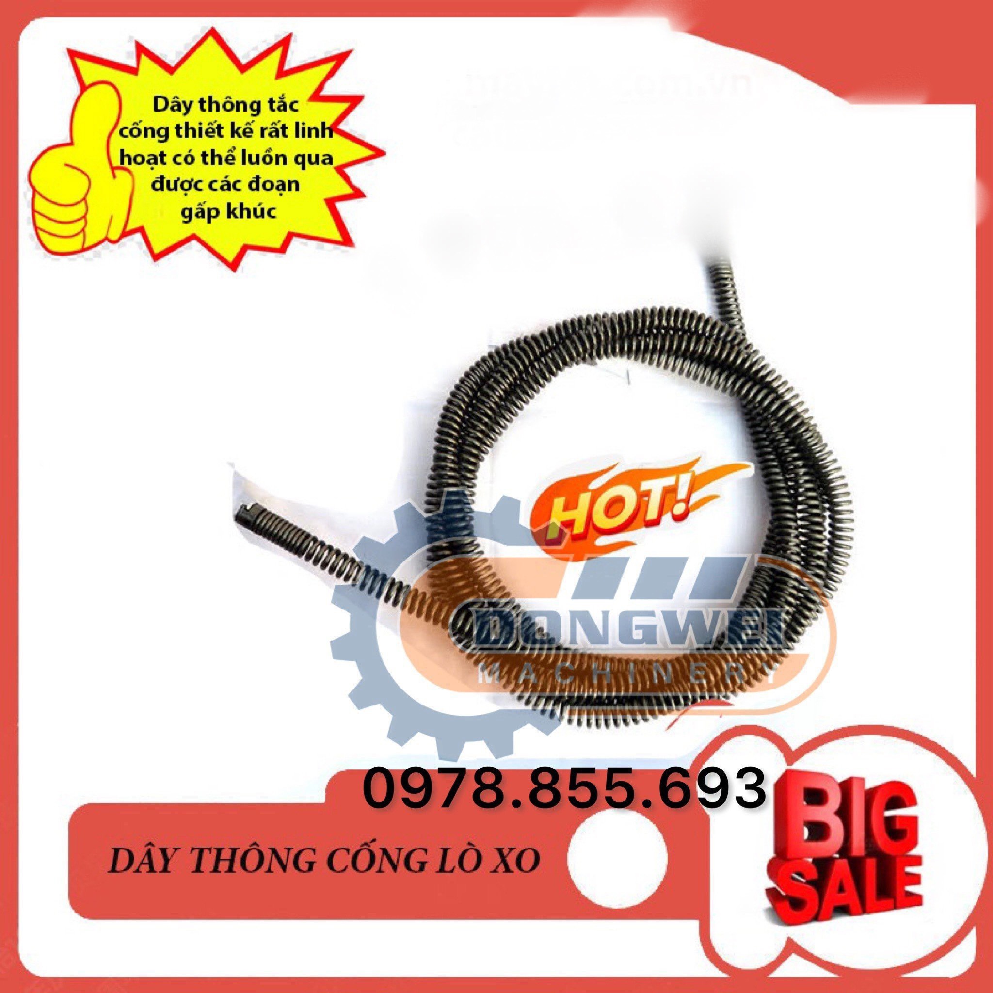 Dây loxo thông cống dài 3m