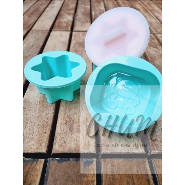 Khuôn hấp trứng, khuôn làm pudding SILICON cao cấp