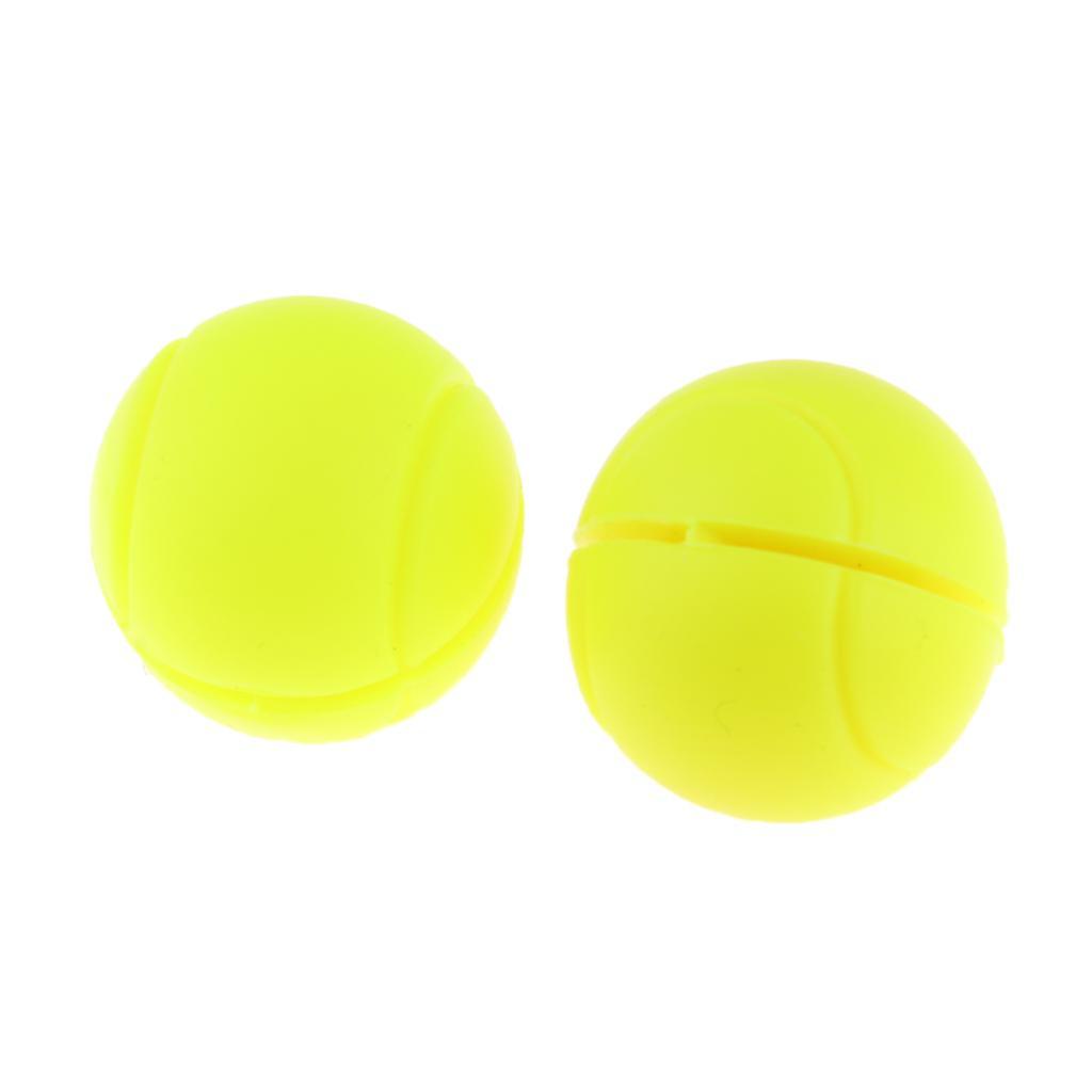 Silicone Tennis Racket Vibration Damper Racquet Shock Absorber Yellow