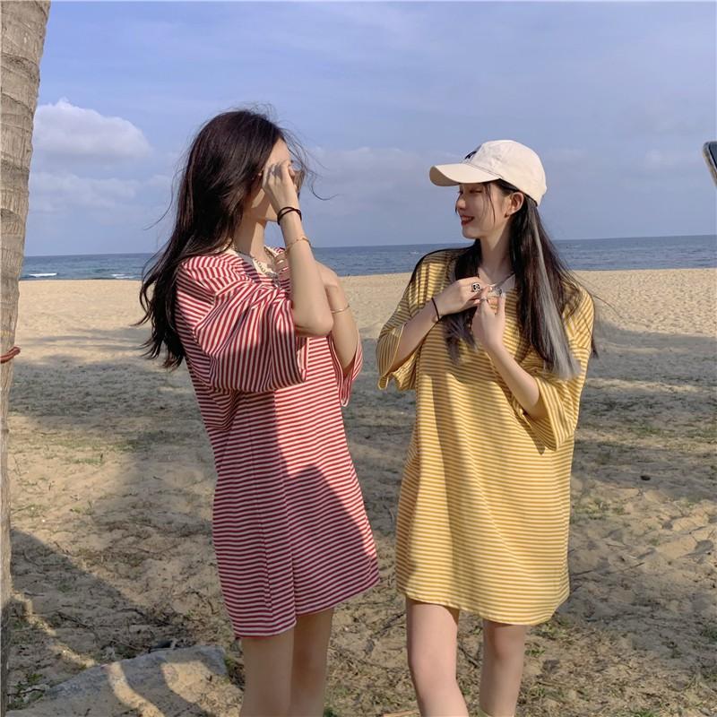 Striped Basic Tee - Áo Thun Sọc Form Rộng Oversize Summer Ulzzang