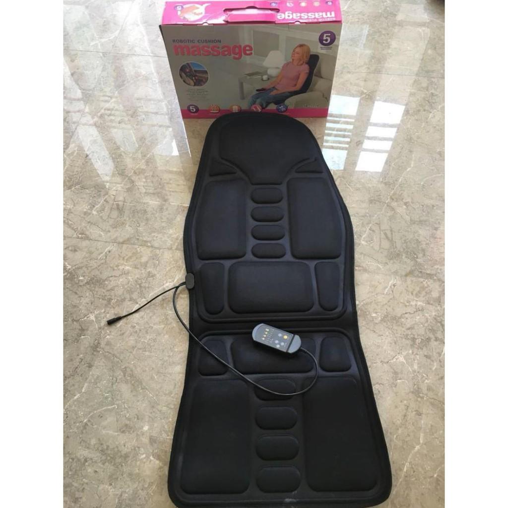 GHẾ ĐỆM MASSAGE 8 vùng cơ thể điện 12V ô tô và 220V - ShopToro - AsiaMart