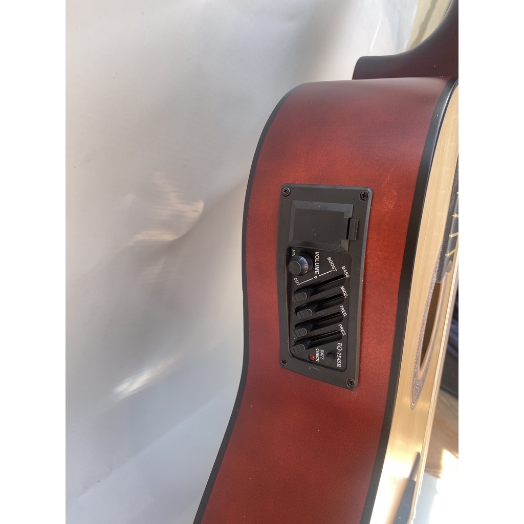 Đàn Guitar Classic Có Ty Và Gắn EQ-7545R Màu Đen