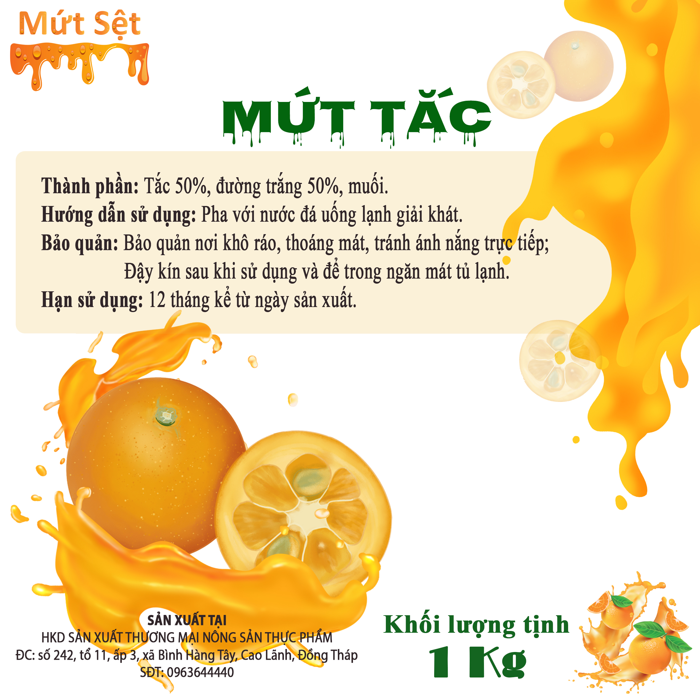 Mứt Sệt (Mứt Tắc)