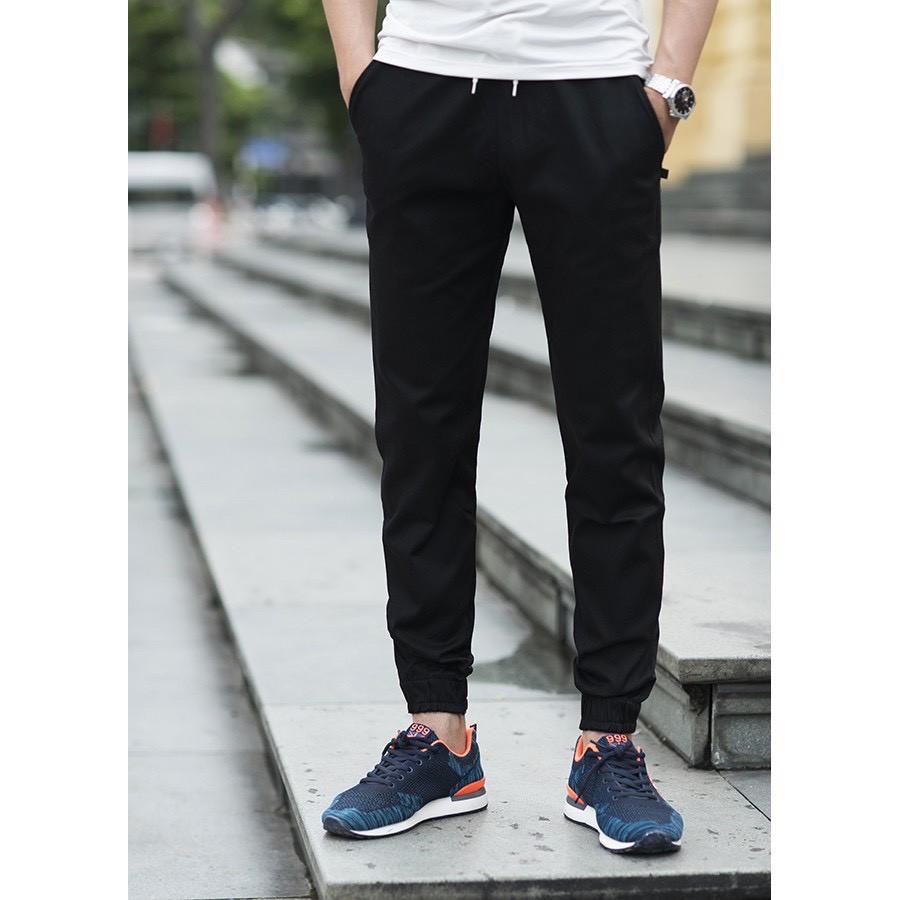 Quần jogger kaki trơn co giãn unisex