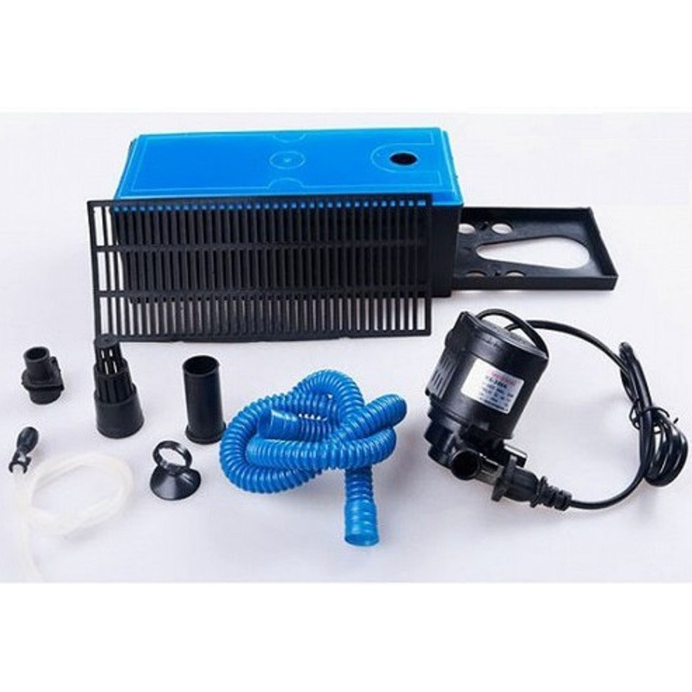 Máy lọc máng RS 203K cho bể cá từ 50-70cm với 3 chức năng:vừa bơm, vừa lọc, vừa thổi khí oxi