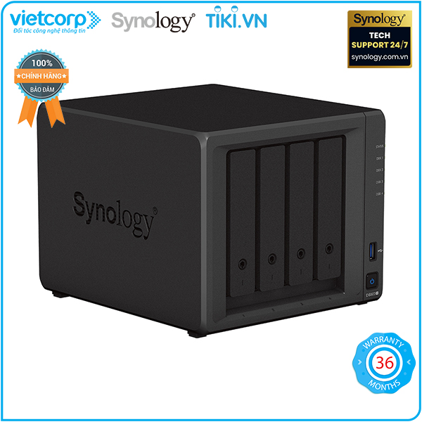 Thiết bị lưu trữ NAS Synology DS923+ (Đen) - Hàng Chính Hãng