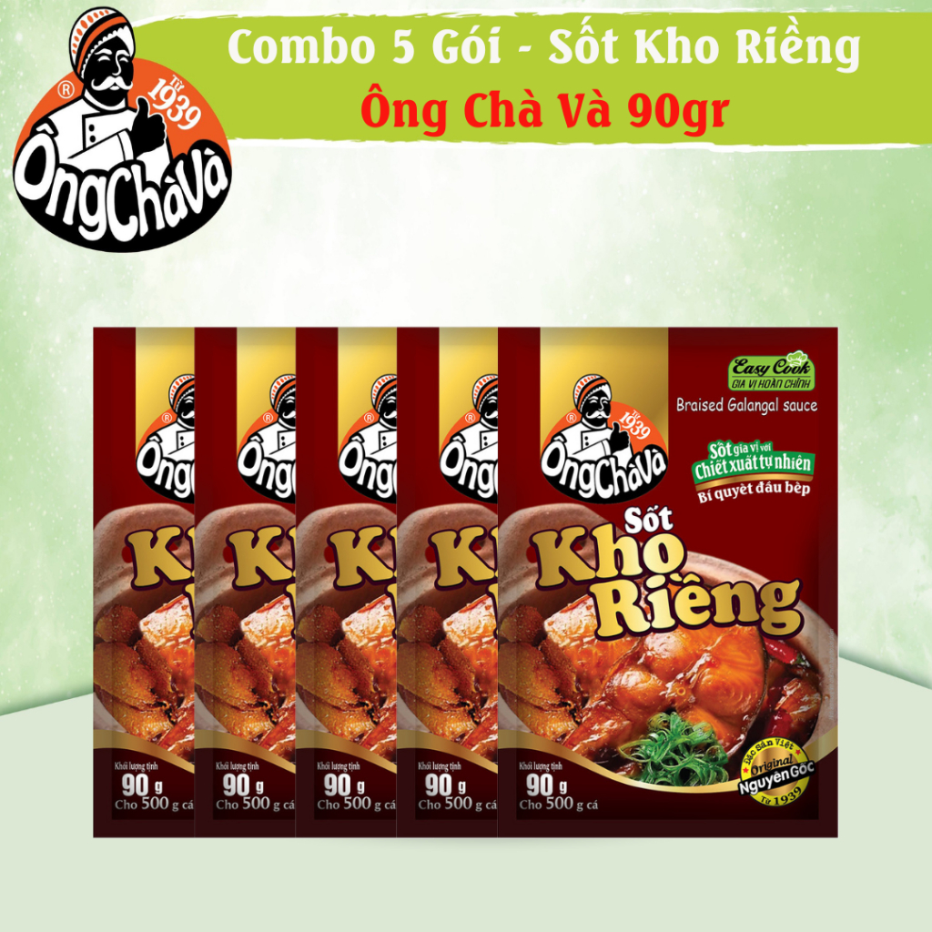 Combo 5 Gói Sốt Kho Riềng Ông Chà Và 90gr