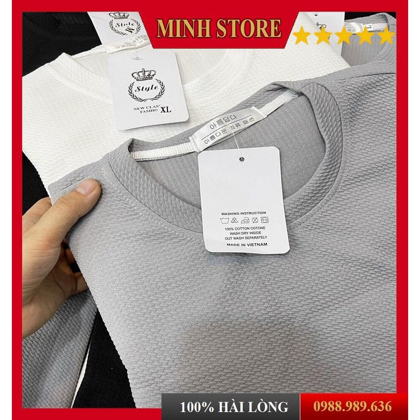 Đồ Bộ Nam mặc nhà Đồ mặc ở nhà nam Thể Thao Cotton dày XỐP THÁI mặc ở nhà đủ size tới 85kg - MINHSTORE