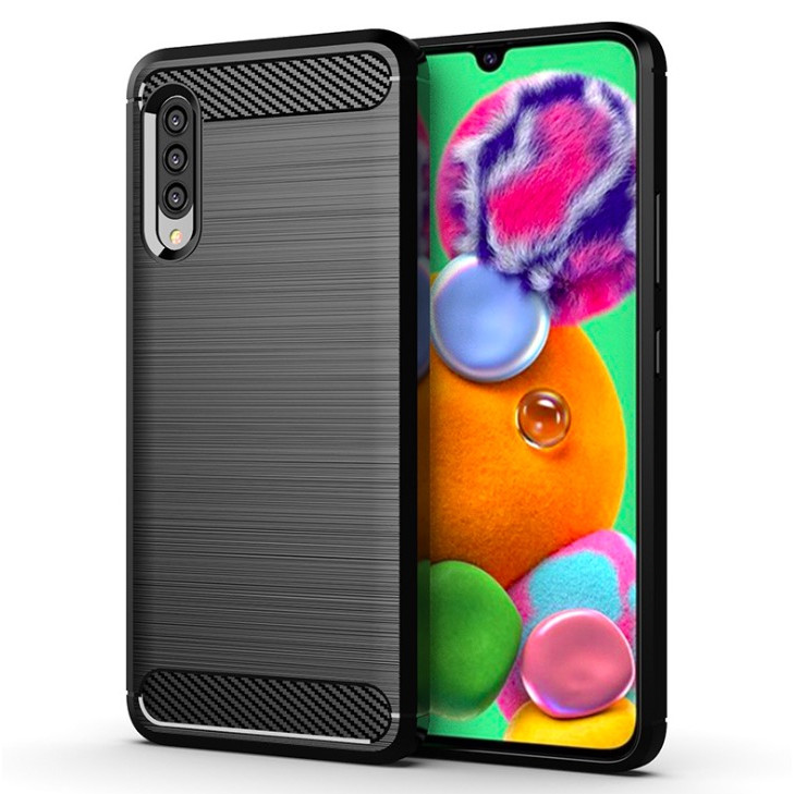 Ốp lưng chống sốc Vân Sợi Carbon cho Samsung Galaxy A90 5G