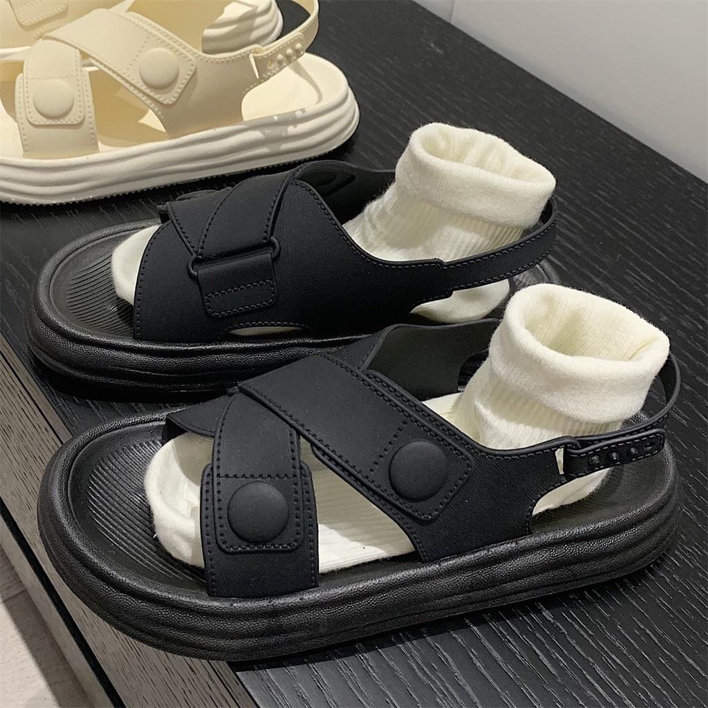 Dép Nữ, Sandal Bánh Mỳ Đế Cao 2cm, Sandal QUAI CHÉO sẵn hàng